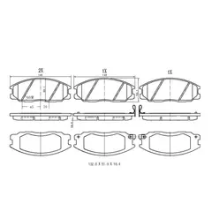 PKW - Pastillas de Freno 803.08640 Delanteras compatible con SsangYong Actyon / Stavic