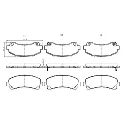 PKW - Pastillas de Freno 803.16770 Delanteras compatible con Chevrolet S10 / Colorado / Onix