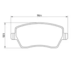 MOTAQUIP - Pastillas de Freno LVXL1135 Delanteras compatible con Renault Clio / Kangoo