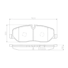 MOTAQUIP - Pastillas de Freno LVXL1283 Delanteras compatible con Land Rover Discovery