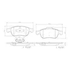 MOTAQUIP - Pastillas de Freno LVXL1418 Delanteras compatible con Renault Fluence / Oroch
