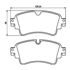 MOTAQUIP - Pastillas de Freno LVXL1875 Traseras compatible con Audi A5 / A4 / S4 / Q7 / Q5