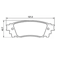 MOTAQUIP - Pastillas de Freno LVXL1953 Traseras compatible con Lexus RX / NX