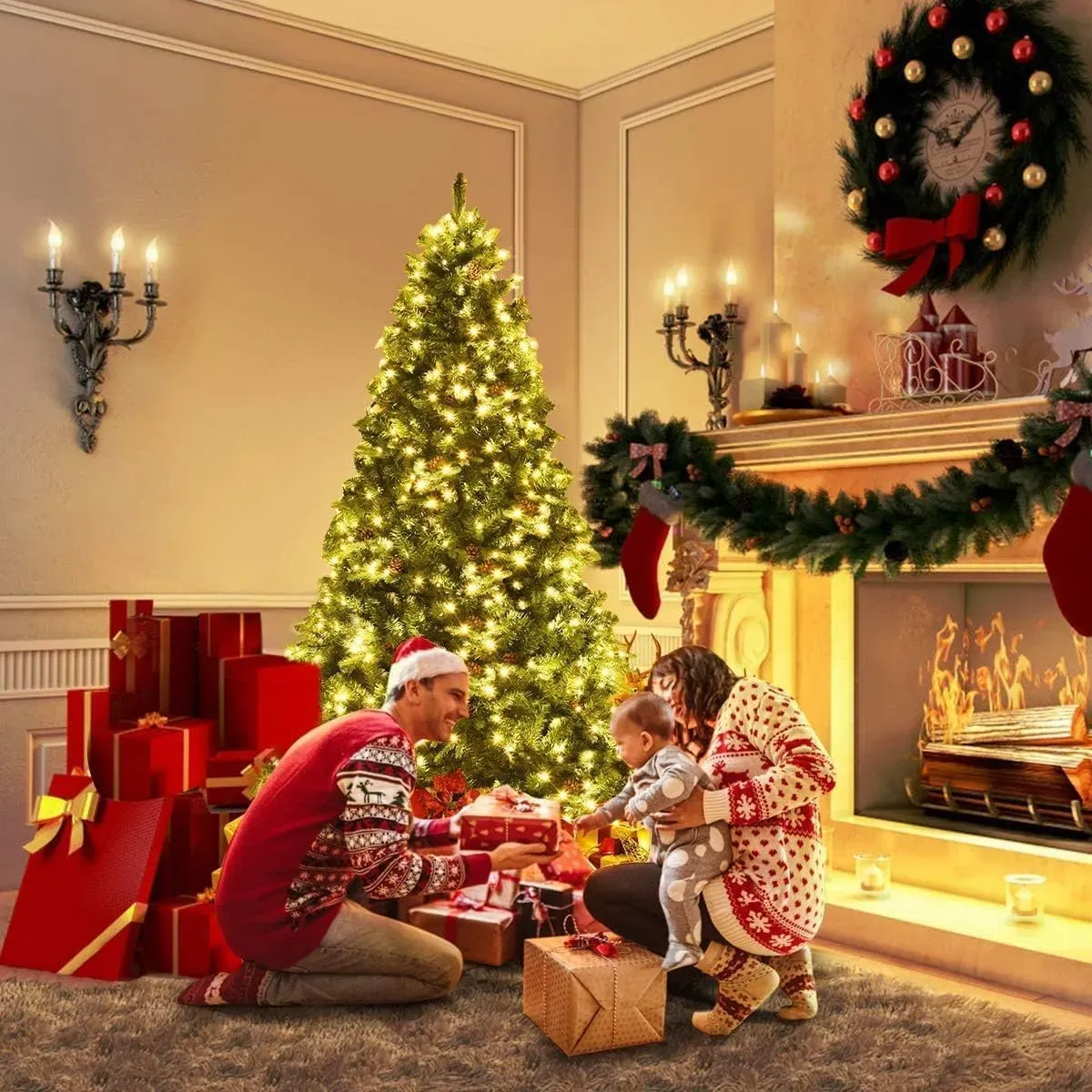 EVERSO Árbol de Navidad EVERSO 180 cm PVC y metal | Falabella Chile