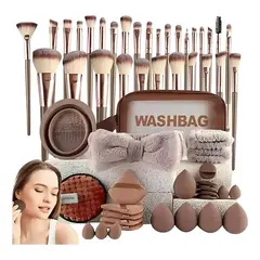 EVERSO - Set de brochas Juego 56 piezas con esponja