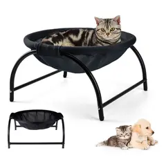 EVERSO - Cama elevada para gato de malla lavable