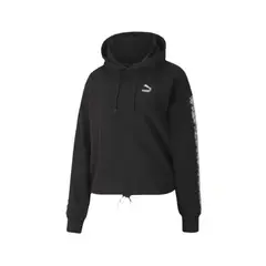 PUMA - Hoodie deportivo Animal Cropped