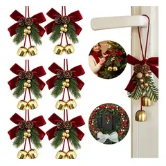 EVERSO - Adornos Navideños Colgantes Rojo Pack 12