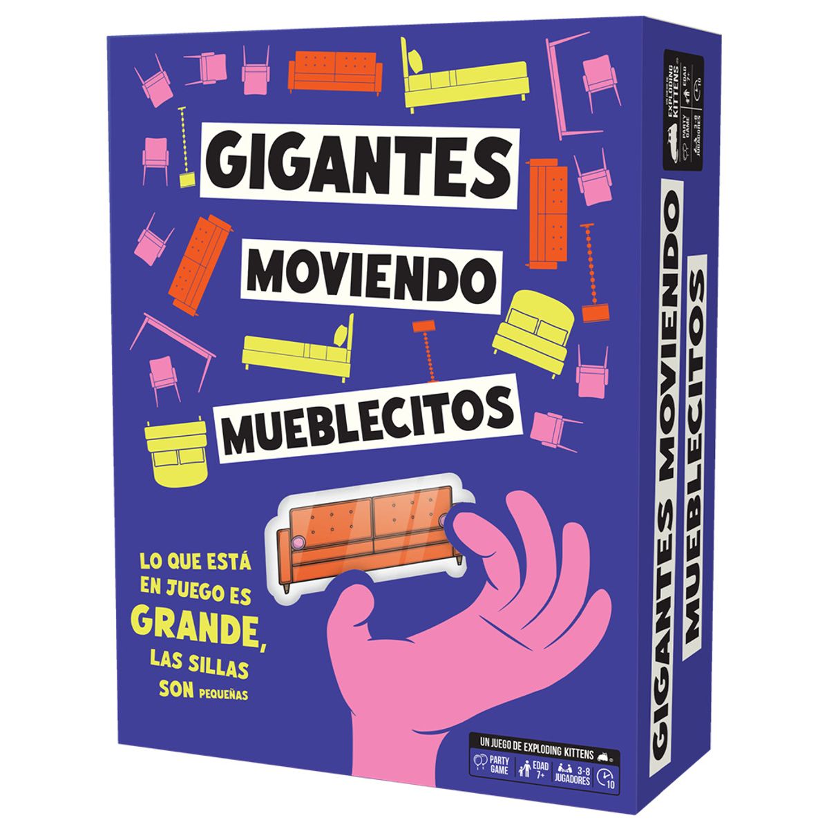 EXPLODING KITTENS - Gigantes Moviendo Mueblecitos - Exploding Kittens - Juego De Mesa - Español