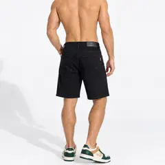 D'JOE - Short Bermuda Jeans Denim Clásico Recto Para Hombre