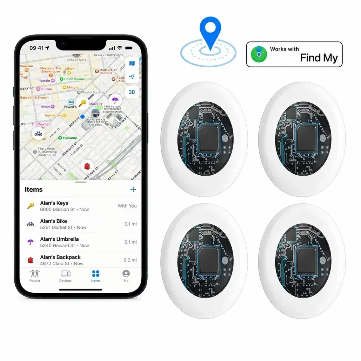 GENERICO - Airtag Localizador Gps Find My Rastreador Para Iphone Maxam