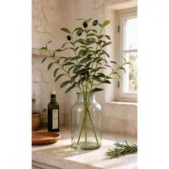 SSPV - 53CM Las decoraciones artificiales representan olivos realistas con frutos