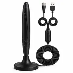 TECNOLAB - Antena TV TL631 Amplificada USB 25 dB 3 m
