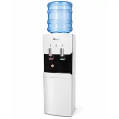 VAWEH - Dispensador de agua Eléctrico con Ventilador Blanco