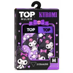 TOP - Pack 2 Colaless Mujer Kuromi Algodón Talla M – Mujer