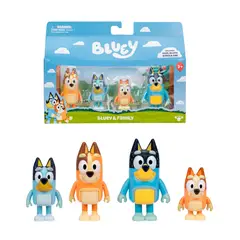 BLUEY - PACK 4 FIGURAS - Y FAMILY