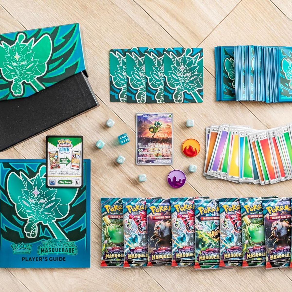POKEMON - Pokémon TCG: Scarlet & Violet Máscara de la Oscuridad Élite Caja de Entrenador