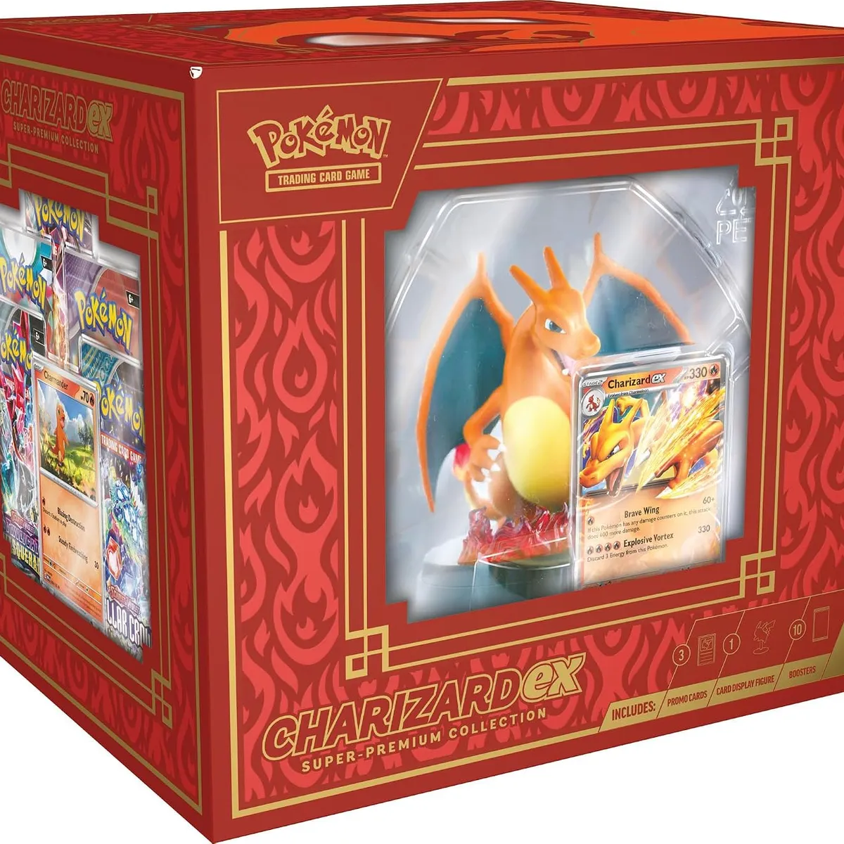 POKEMON - Cartas pokemon Colección TCG Charizard ex Super Premium