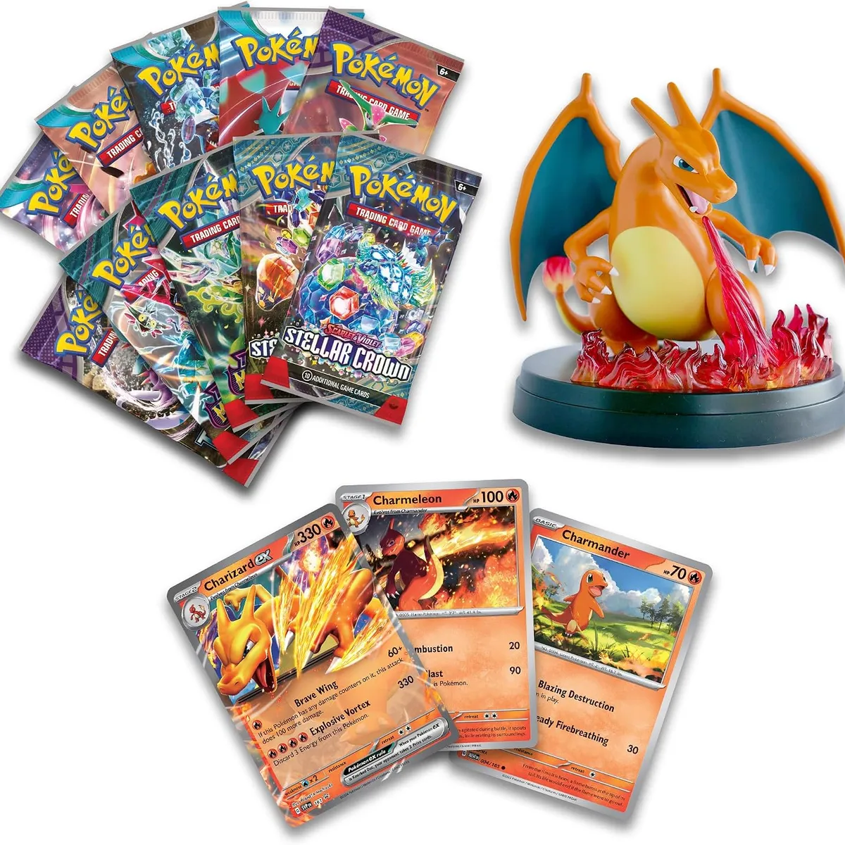 POKEMON - Cartas pokemon Colección TCG Charizard ex Super Premium