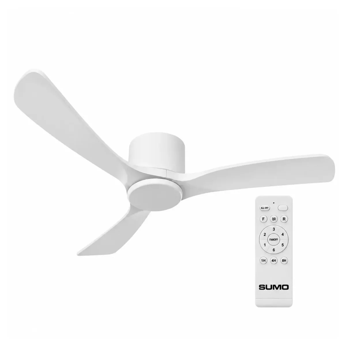Ventilador de techo Sumo VT50 Blanco 52" 3 Aspas de madera blanco, marca SUMO - Foto Principal