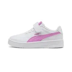 PUMA - Zapatillas Urbanas Niño Court Lally Rosadas/Blancas