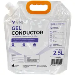 VIRA - Gel Conductor Ultrasonido Incoloro 2.5 Litros Doypack