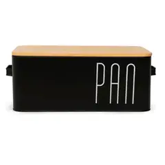 GENERICO - Caja De Pan Plana Cubo De Metal Para Almacenamiento