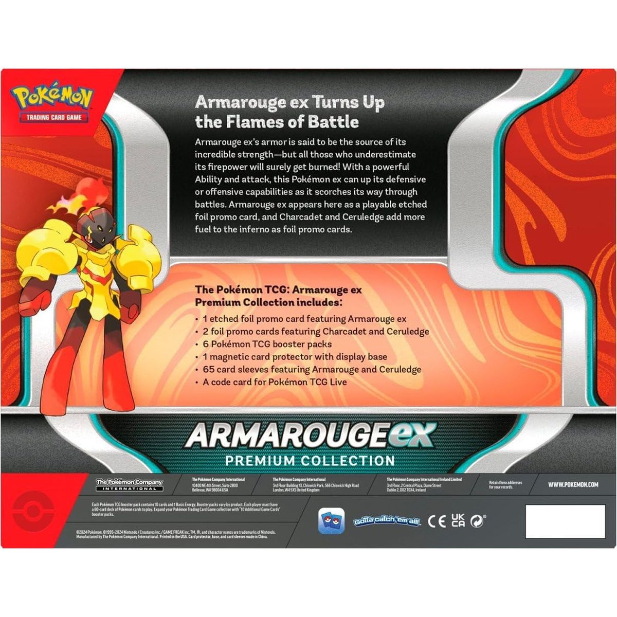 POKEMON - Juego de cartas Pokémon Armarouge ex Premium Collection
