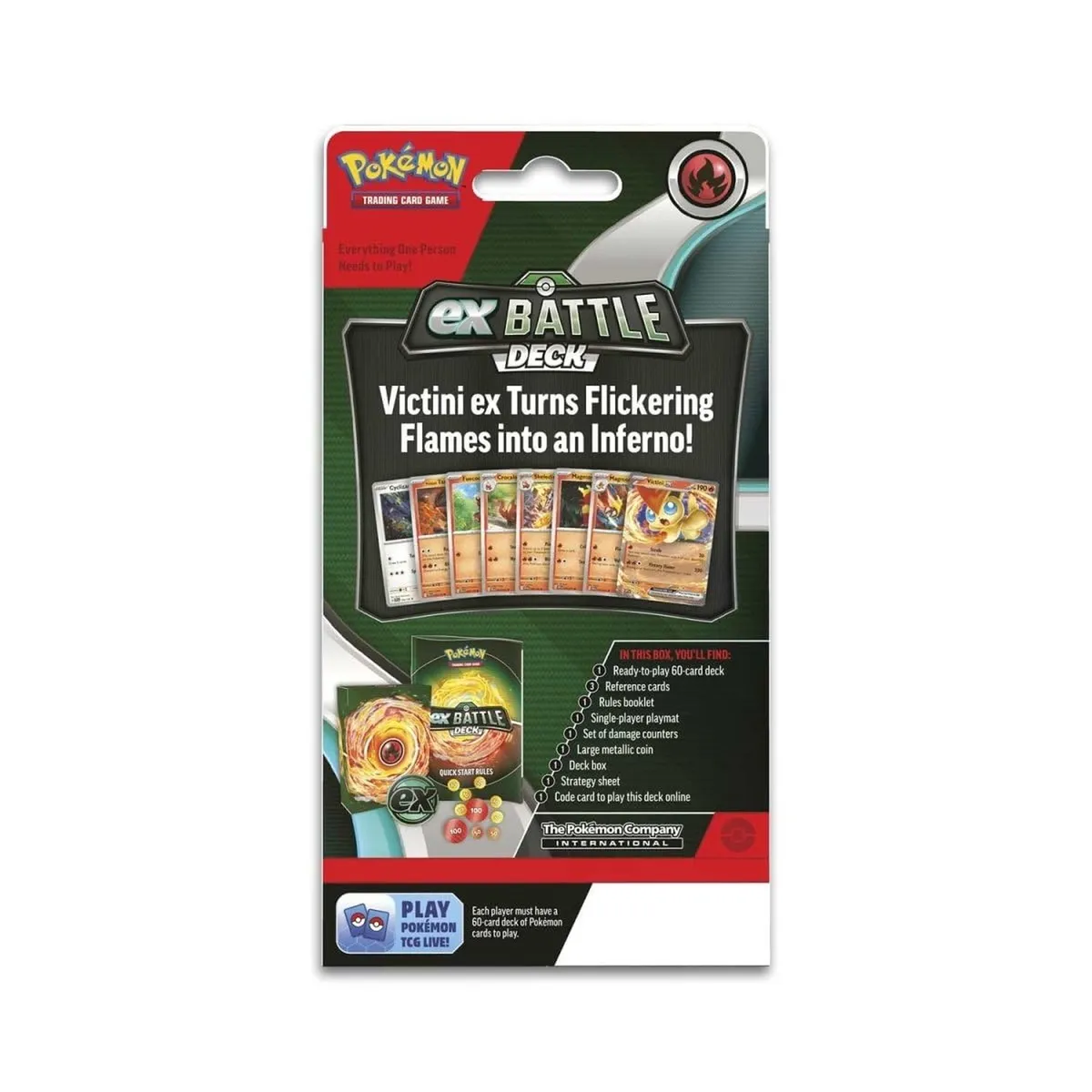 POKEMON - Baraja de Batalla Pokémon Victini ex 60 Cartas