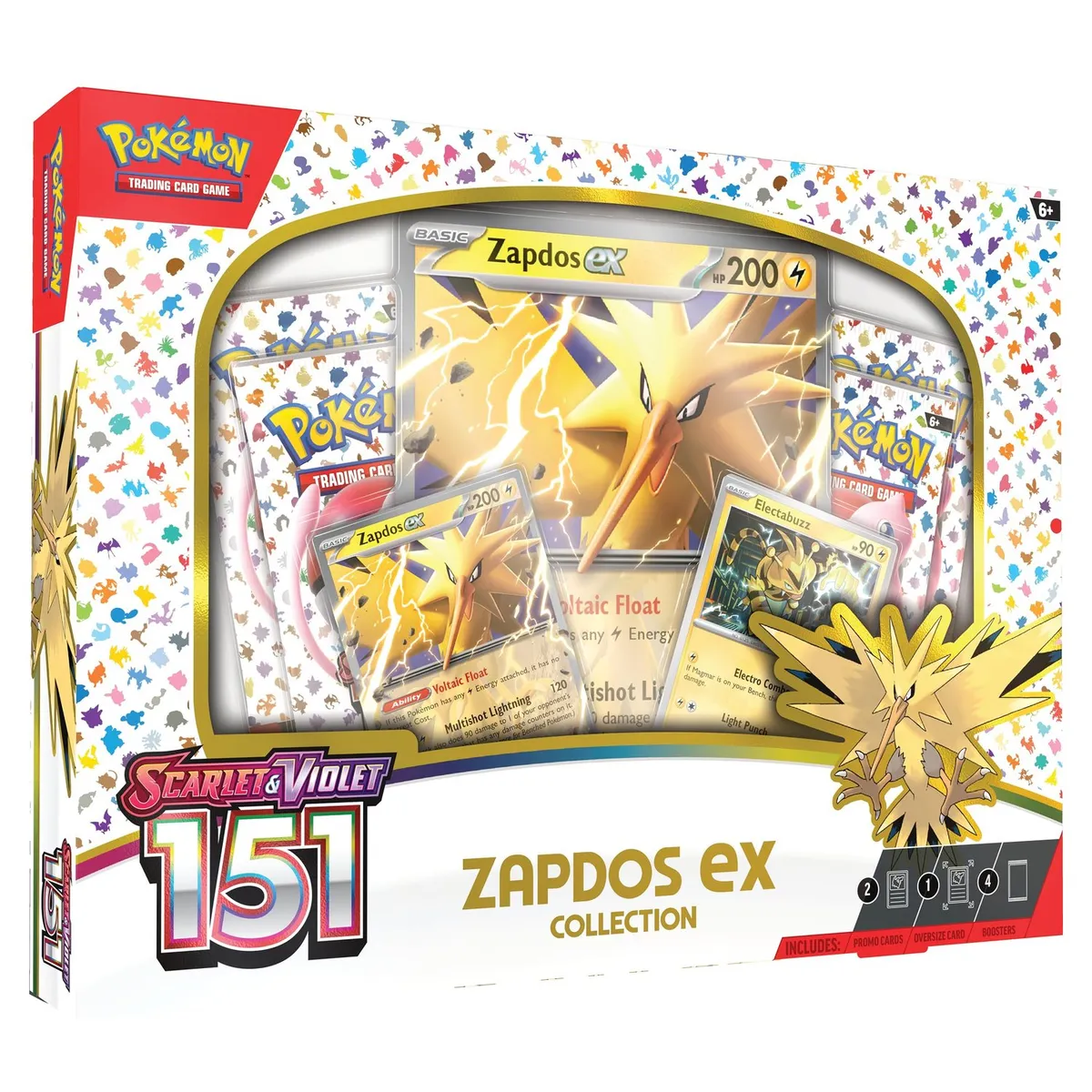 POKEMON - Juego de cartas Pokemon Scarlet & Violet Zapdos Ex