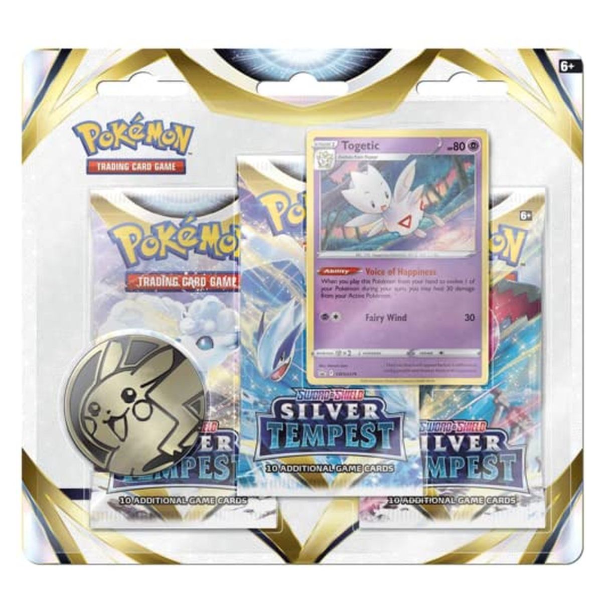 POKEMON - Paquete Blíster de 3 Sobres Pokémon Silver Tempest