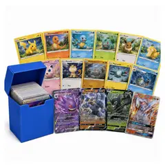 POKEMON - Paquete de 50 cartas Pokémon TCG con caja de mazo