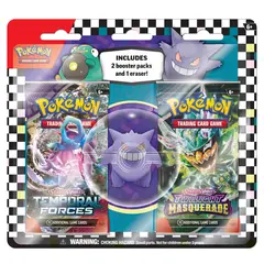 POKEMON - Juego de cartas Pokémon borrador Gengar 2 sobres