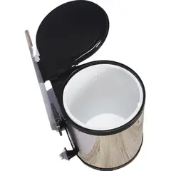 GENERICO - Basurero Interior Mueble Cocina 14lt Extraíble Color Plateado