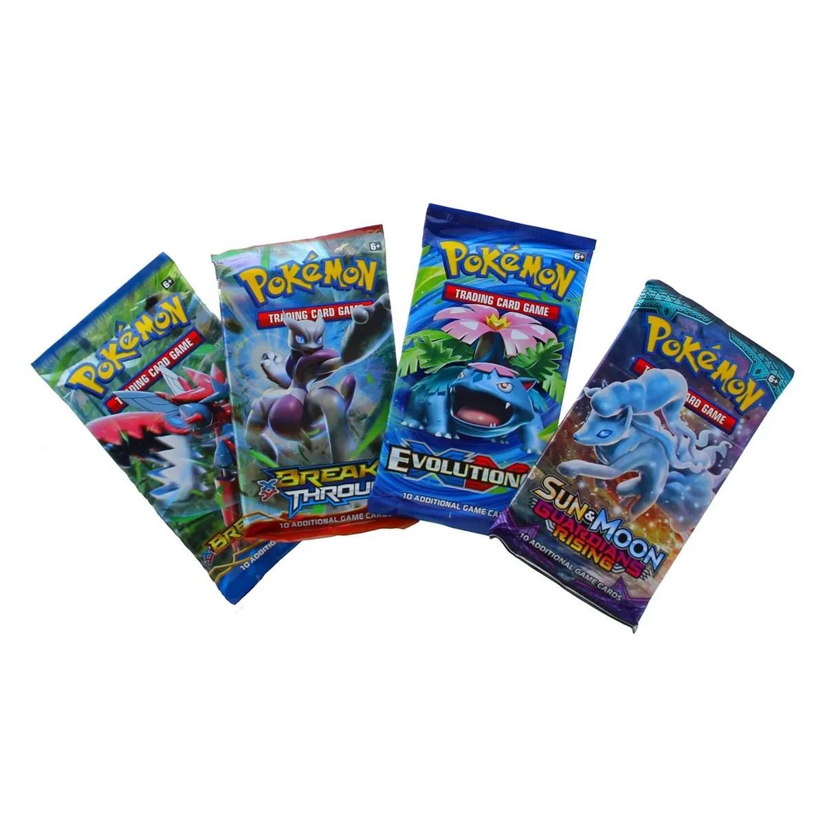 POKEMON - Juego de cartas Pokémon TCG 4 paquetes