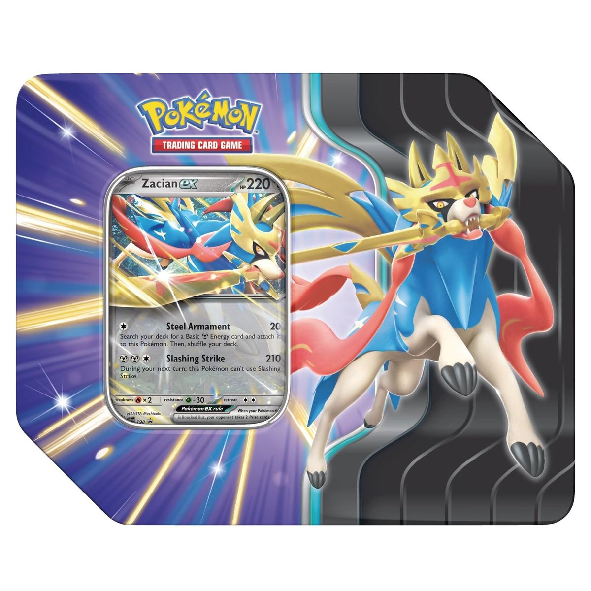 POKEMON - Lata coleccionable Pokémon Slashing Legends Zacian ex