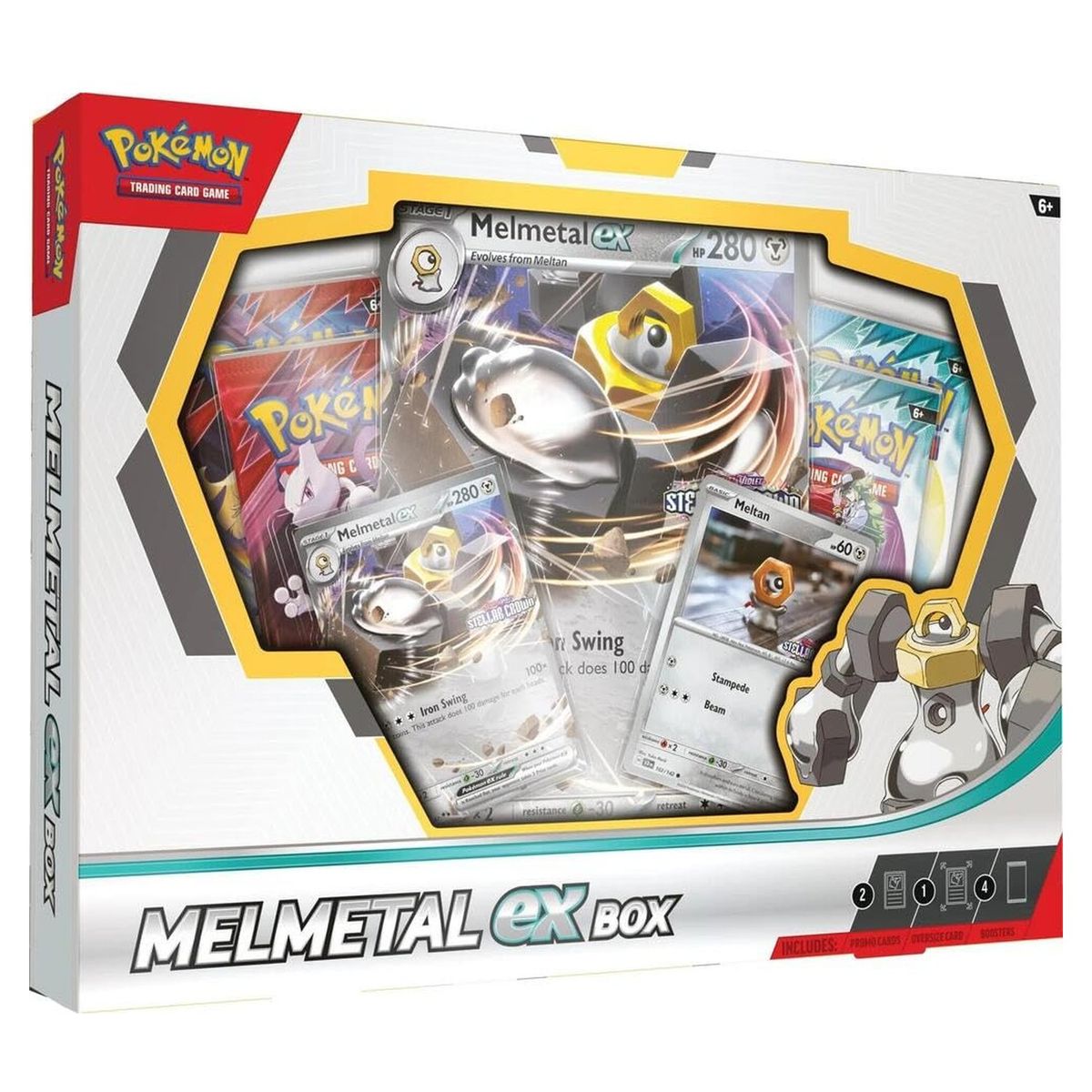 POKEMON - Caja Pokémon Melmetal ex 4 sobres booster