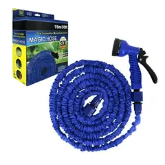 GENERICO - Manguera Mágica Flexible Expandible De 15 Metros, Color Azul
