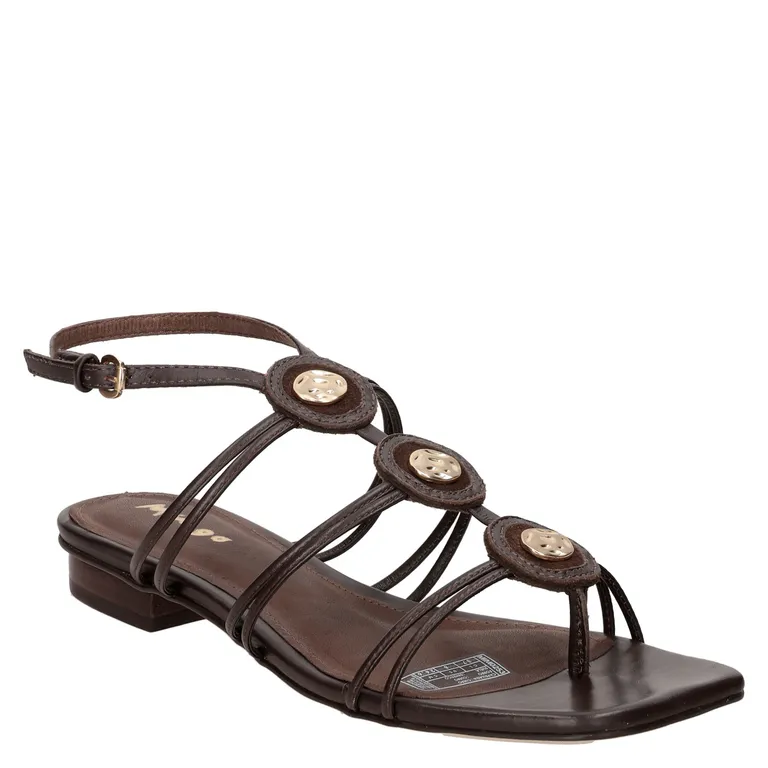 Sandalia Casual Mujer Marrón oscuro