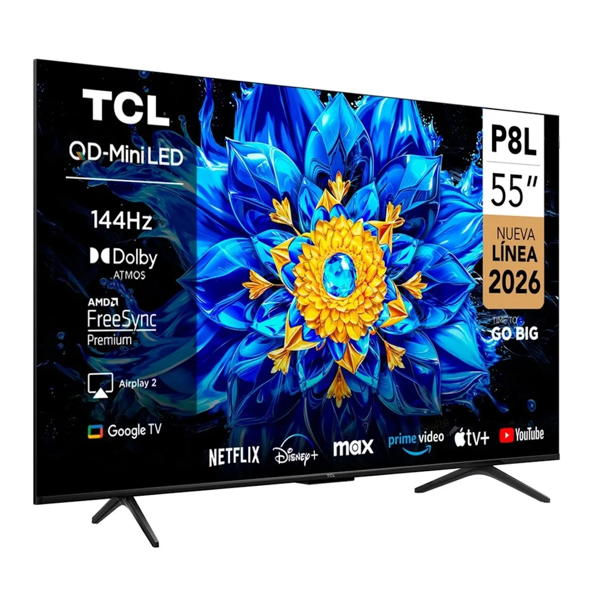 TCL - Smart TV TCL 55P8L 55" QD-Mini LED 4K Ultra HD