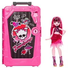 MONSTER HIGH - Muñeca Draculaura con maletín