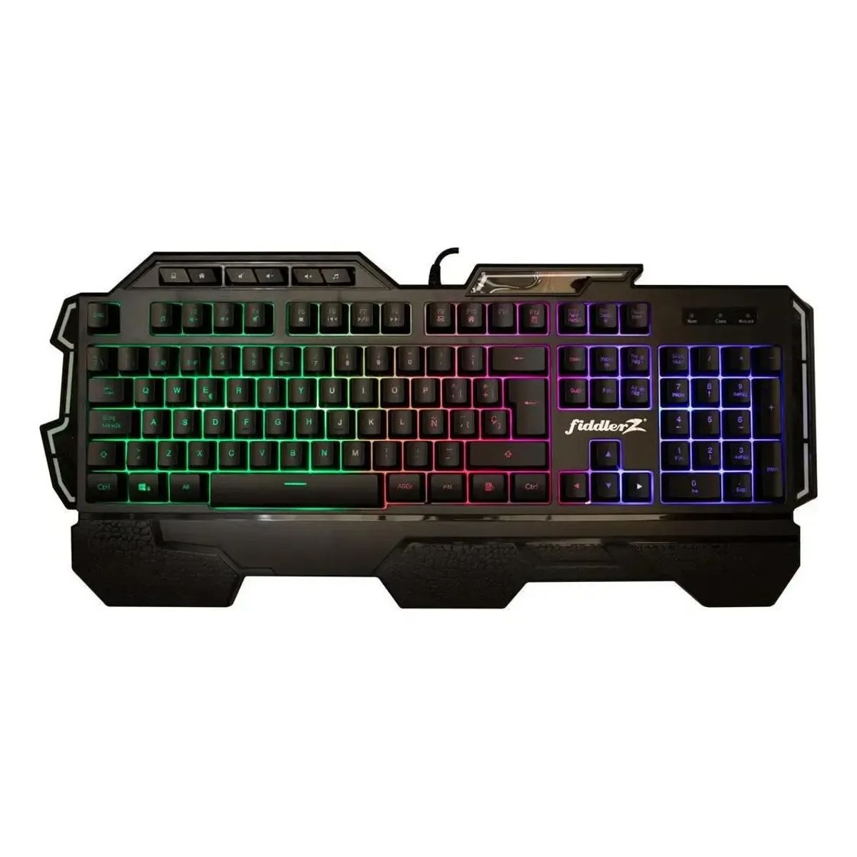 FIDDLER - Teclado Gamer Retroiluminado – Anti-Ghosting – Negro