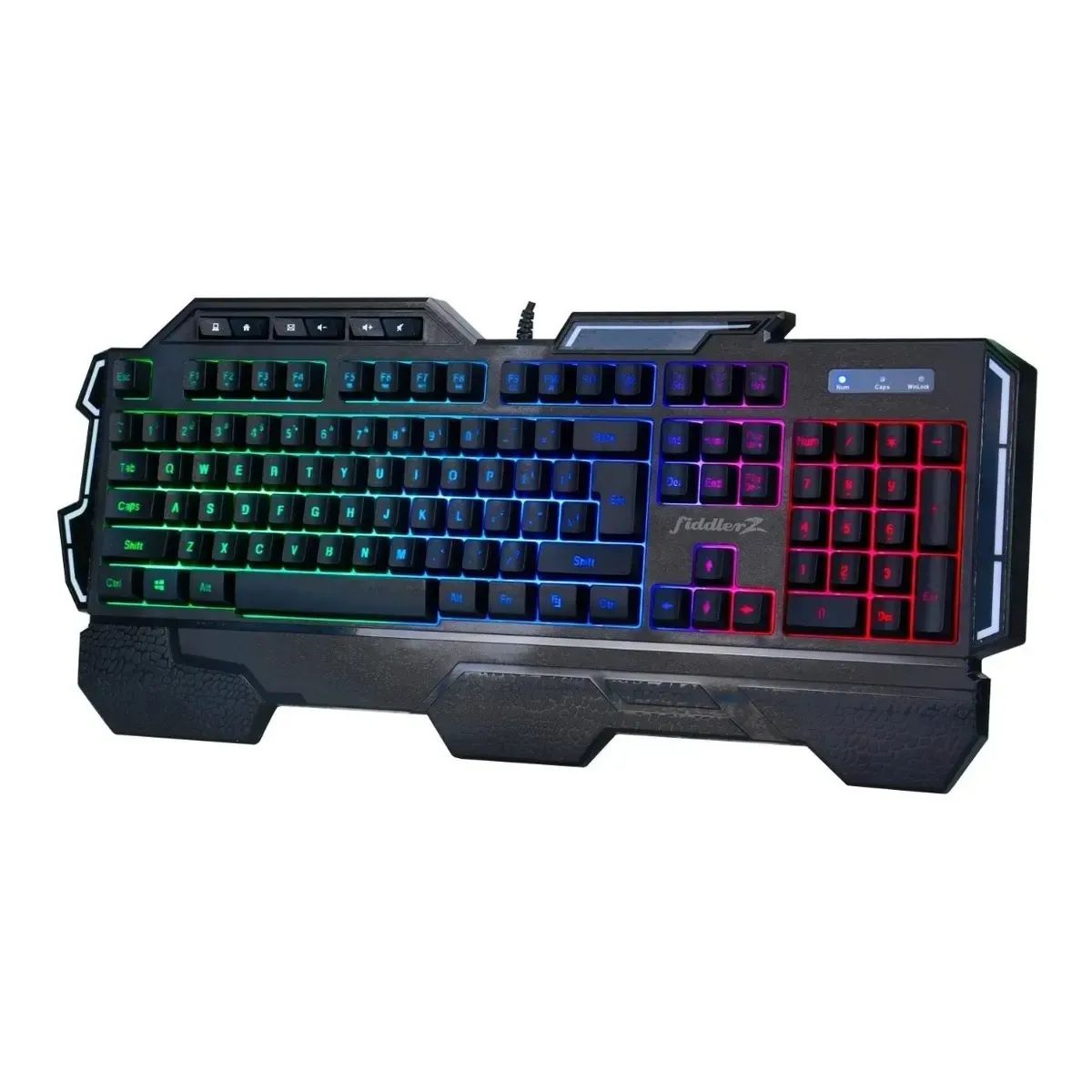 FIDDLER - Teclado Gamer Retroiluminado – Anti-Ghosting – Negro