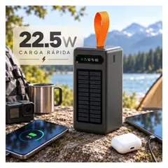 HOMEBRANDT - Power Bank Solar 80.000mah Bateria Portatil Carga Rapida 22.5w