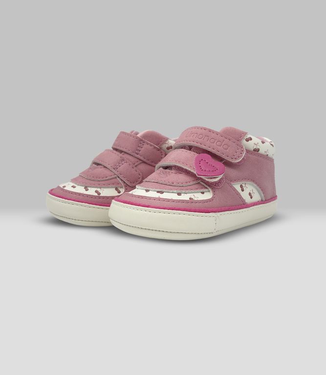 Zapatilla recién nacida cherry L43391270402 rosado