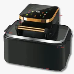 UTILISIMO - Freidora De aire 12 Litros 1700W Air Fryer Ventana De Vidrio