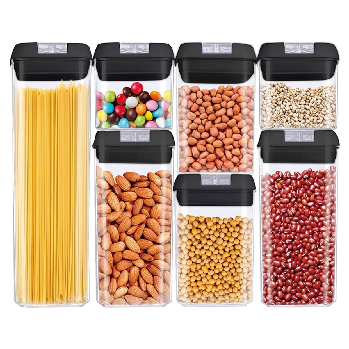 CASATUA - Contenedores Alimento Hermeticos Apilable Set 7