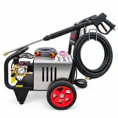 ERUX - Hidrolavadora Industrial Electrica Acero inoxidable 4.5KW 3200psi Profesional