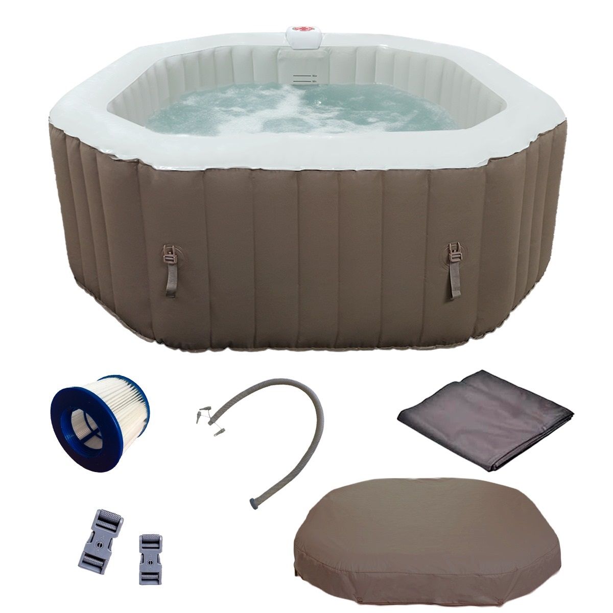 LUXURY - Jacuzzi Spa Inflable Luxury - Café L125 4 personas