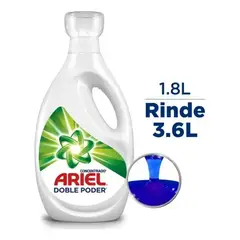 ARIEL - Detergente Líquido Concentrado Doble Poder 1.8 Litros